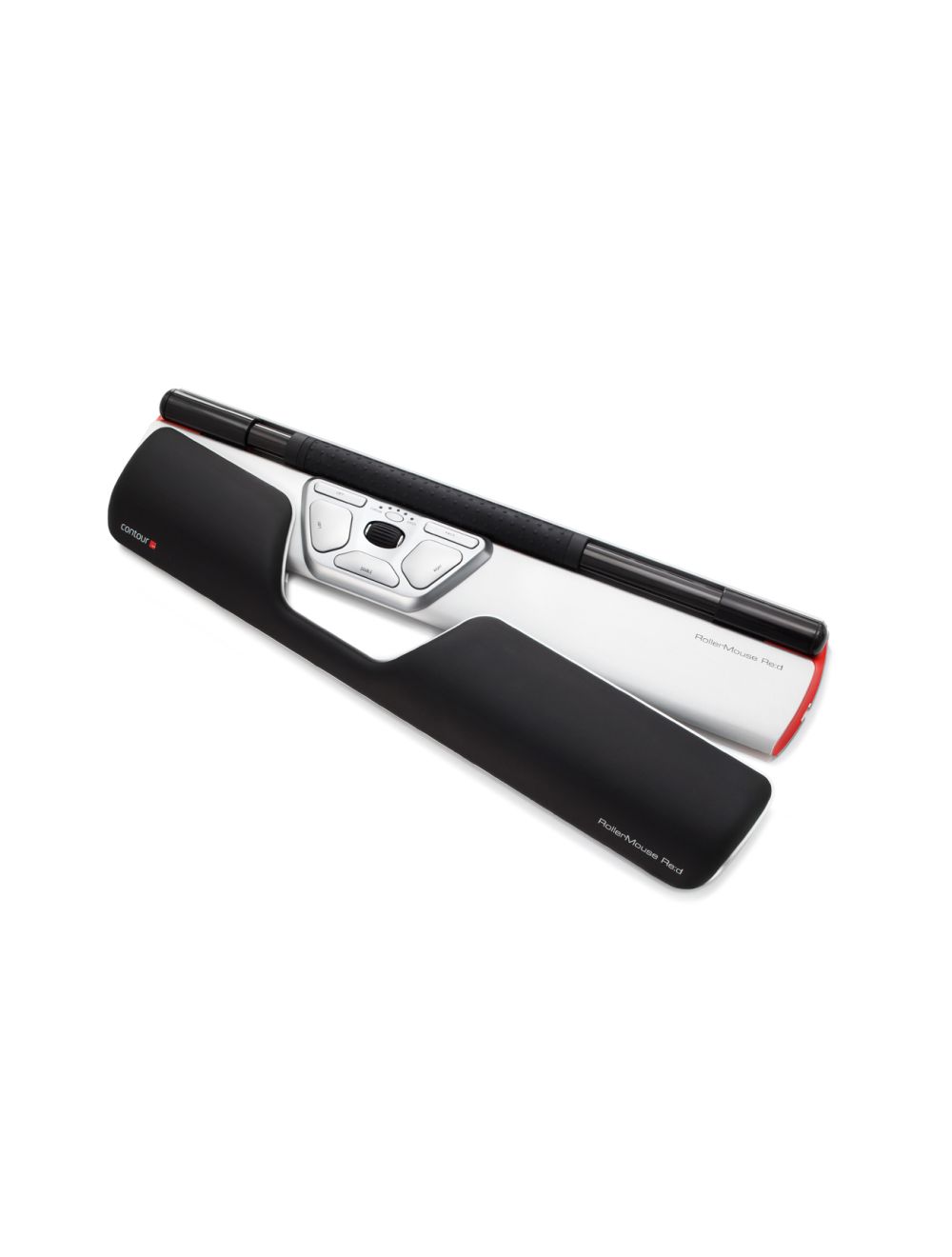 souris centrale avec repose poignet contour design rollermouse
